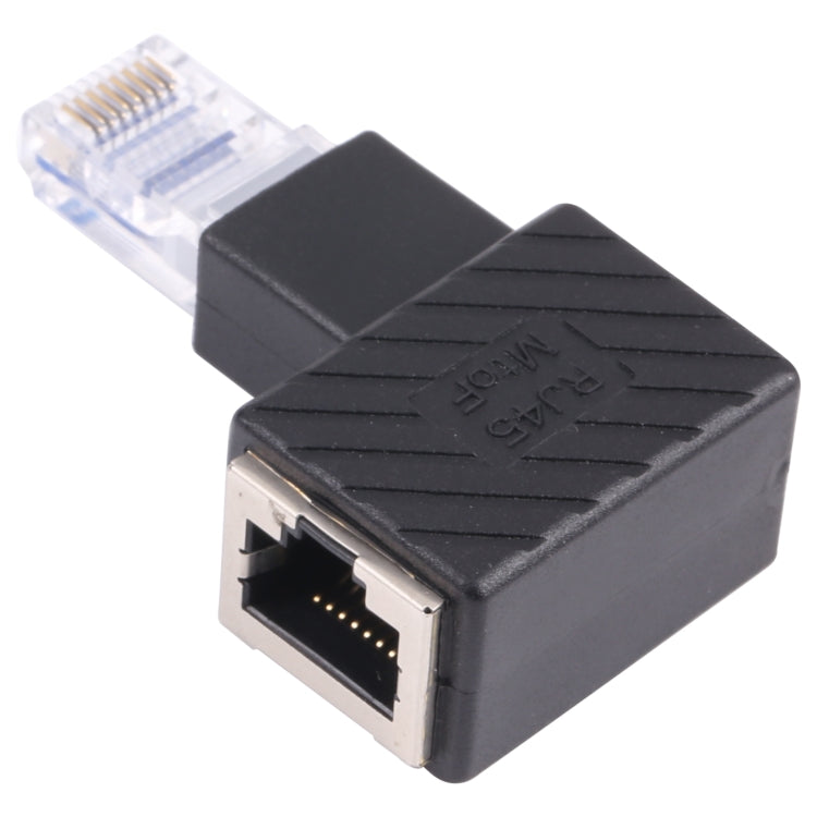 RJ45 수-암 변환기 90도 연장 어댑터 Cat5 Cat6 LAN 이더넷 네트워크 케이블용, 90도 우측