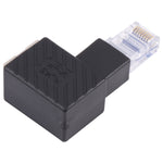 RJ45 수-암 변환기 90도 연장 어댑터 Cat5 Cat6 LAN 이더넷 네트워크 케이블용, 90도 우측