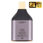 8K 60Hz HDMI 2.1 암-미니 디스플레이포트 수 어댑터, 미니 디스플레이포트 수