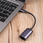 USB-C / 타입-C 수-100M RJ45 암 어댑터 케이블, 100M RJ45 암 케이블
