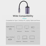 USB-C / 타입-C 수-100M RJ45 암 어댑터 케이블, 100M RJ45 암 케이블