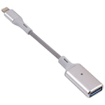8핀 수컷 to USB 암컷 OTG 카메라 어댑터, IOS 13 이상 호환