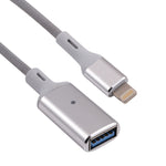 8핀 수컷 to USB 암컷 OTG 카메라 어댑터, IOS 13 이상 호환