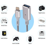 8핀 수컷 to USB 암컷 OTG 카메라 어댑터, IOS 13 이상 호환
