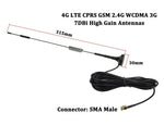 7dBi SMA 수컷 커넥터 고이득 4G LTE CPRS GSM 2.4G WCDMA 3G 안테나 네트워크 수신 어댑터, 7dBi SMA 4G