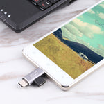 USB-C / 타입-C 암-USB-C / 타입-C 수 + 마이크로 USB 수 변환기, 타입-C 암-타입-C + 마이크로 USB 수