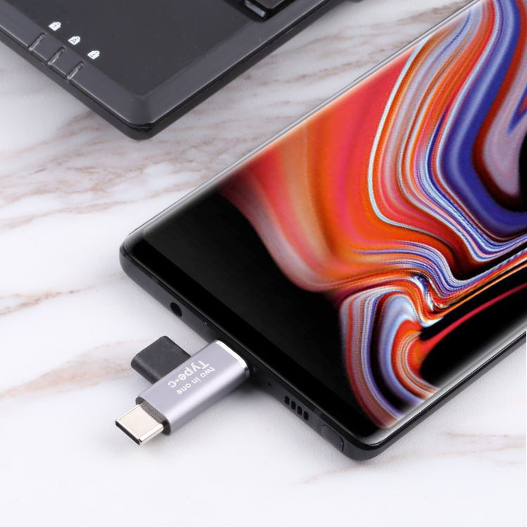 USB-C / 타입-C 암-USB-C / 타입-C 수 + USB-C / 타입-C 수 변환기, 타입-C 암-타입-C 수