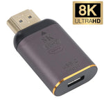 8K 60Hz USB-C / Type-C 암- HDMI 수 커넥터 어댑터, Type-C 암- HDMI 수