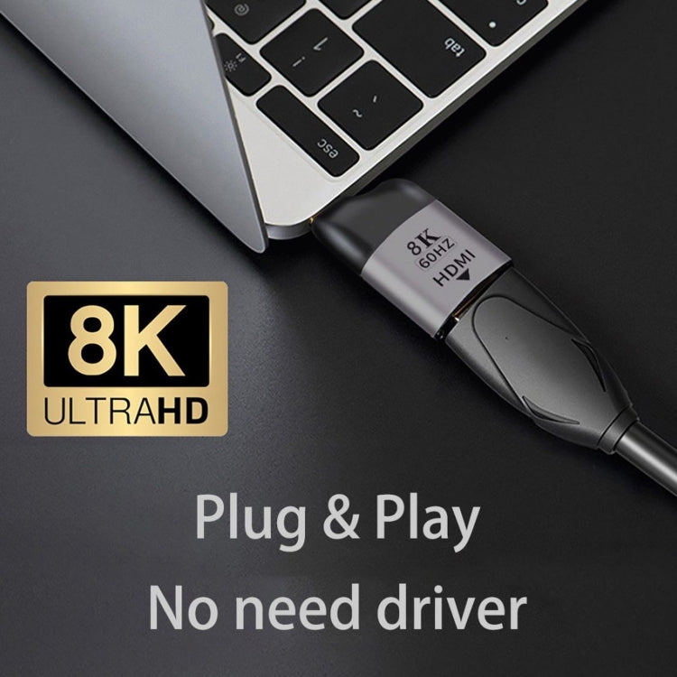 8K 60Hz HDMI 암- USB-C / Type-C 수 커넥터 어댑터, HDMI 암- Type-C 수