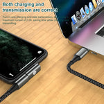 20W 8핀 수컷 to USB-C / Type-C 암컷 엘보우 충전 어댑터, 엘보우