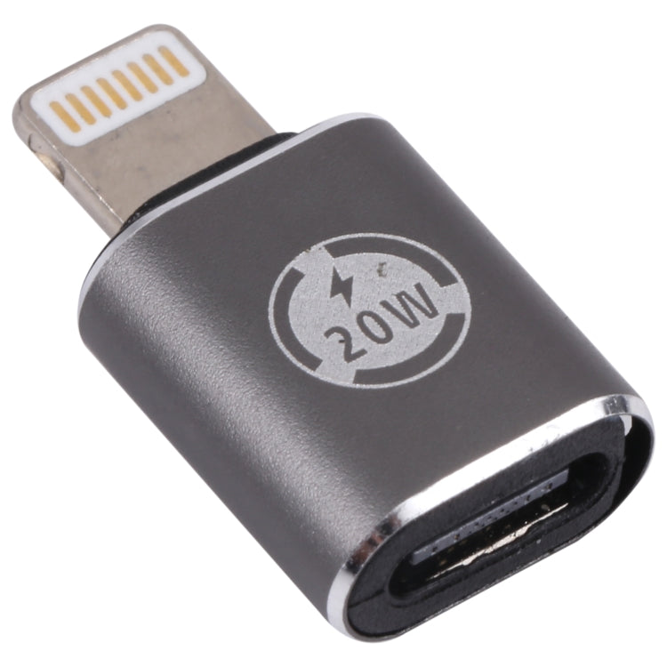 20W 8핀 수컷 to USB-C / Type-C 암컷 직선 충전 어댑터, 직선