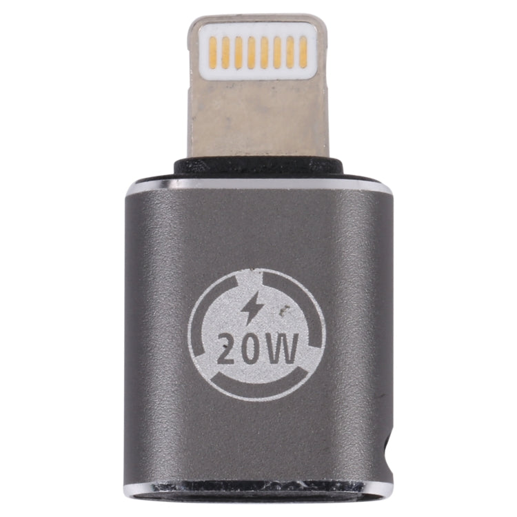 20W 8핀 수컷 to USB-C / Type-C 암컷 직선 충전 어댑터, 직선