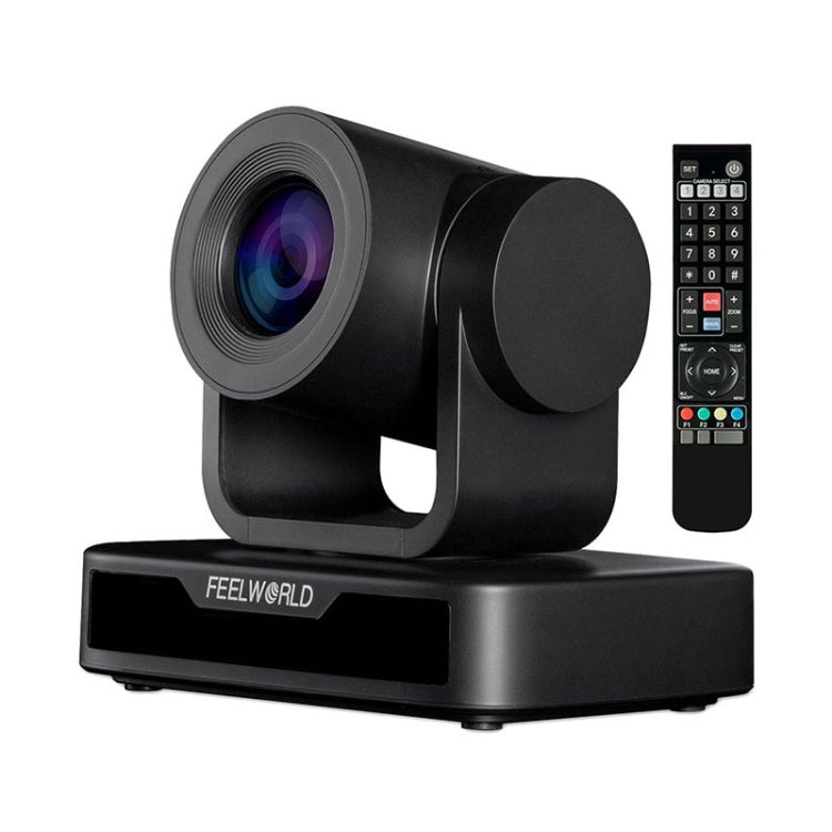 FEELWORLD USB10X 10배 광학 줌 1080P USB PTZ 화상 회의 카메라, EU 및 미국 플러그, USB10X