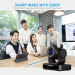 FEELWORLD USB10X 10배 광학 줌 1080P USB PTZ 화상 회의 카메라, EU 및 미국 플러그, USB10X