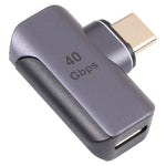 40Gbps USB-C / Type-C 수컷 to 암컷 엘보우 어댑터, Type-C 4.0 M to F 엘보우