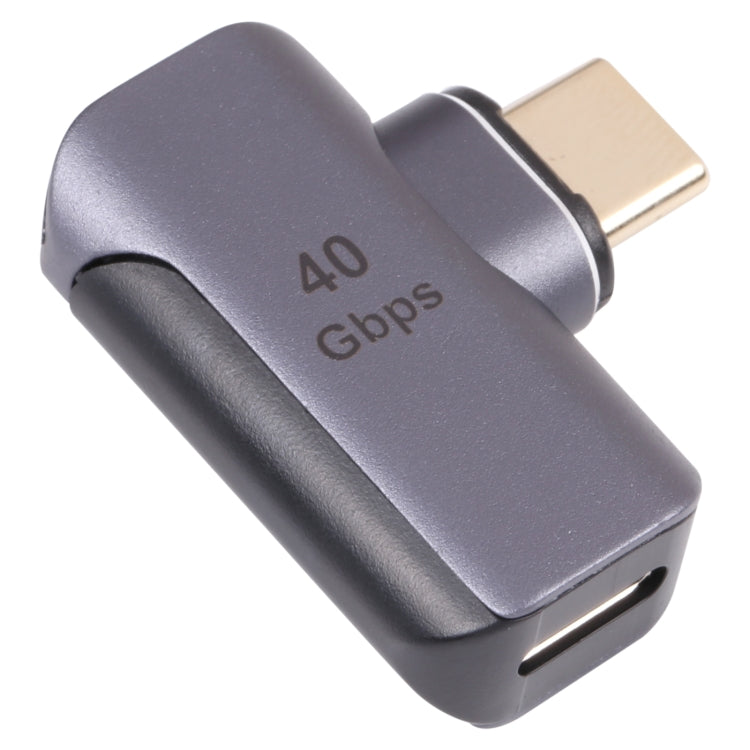 40Gbps USB-C / Type-C 수컷 to 암컷 엘보우 어댑터, Type-C 4.0 M to F 엘보우