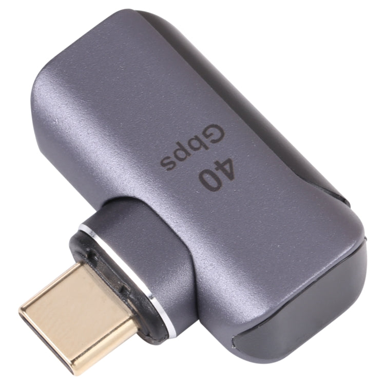40Gbps USB-C / Type-C 수컷 to 암컷 엘보우 어댑터, Type-C 4.0 M to F 엘보우