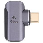 40Gbps USB-C / Type-C 수컷 to 암컷 엘보우 어댑터, Type-C 4.0 M to F 엘보우
