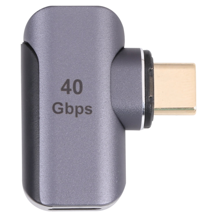 40Gbps USB-C / Type-C 수컷 to 암컷 엘보우 어댑터, Type-C 4.0 M to F 엘보우