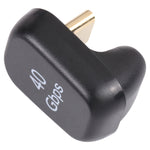 40Gbps USB-C / Type-C 4.0 수컷 to 암컷 어댑터, Type-C 4.0 M to F 듀얼 엘보우