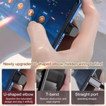 40Gbps USB-C / Type-C 4.0 수컷 to 암컷 어댑터, Type-C 4.0 M to F 듀얼 엘보우