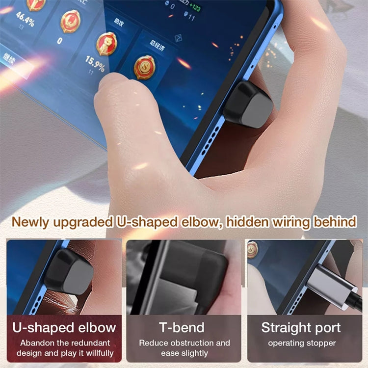 40Gbps USB-C / Type-C 4.0 수컷 to 암컷 어댑터, Type-C 4.0 M to F 듀얼 엘보우