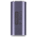 40Gbps USB-C / 타입-C 4.0 암 to 암 합금 어댑터, 타입-C 4.0 F to F