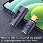 40Gbps USB-C / 타입-C 4.0 암 to 암 합금 어댑터, 타입-C 4.0 F to F