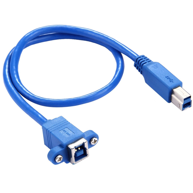50cm USB 3.0 B 암- B 수 커넥터 어댑터 데이터 케이블 프린터/스캐너용, BF to BM, 길이: 50cm