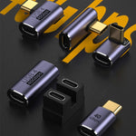 40Gbps USB-C / Type-C 수컷 to 암컷 엘보우 어댑터, Type-C 4.0 M to F 엘보우 1