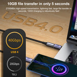40Gbps USB-C / Type-C 수컷 to 암컷 엘보우 어댑터, Type-C 4.0 M to F 엘보우 1