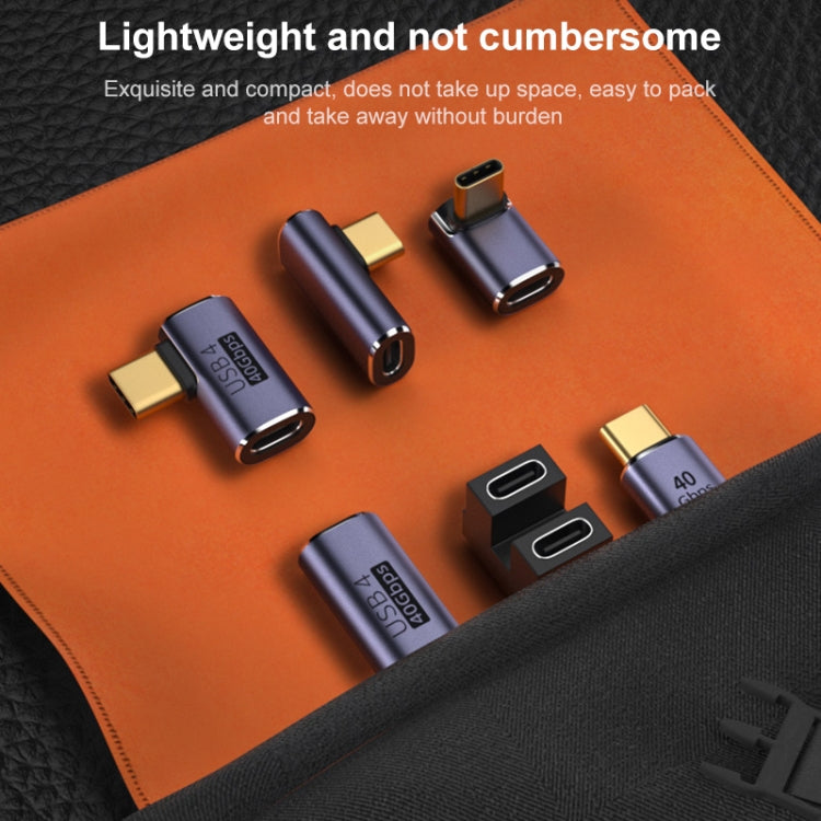 40Gbps USB-C / Type-C 수컷 to 암컷 엘보우 어댑터, Type-C 4.0 M to F 엘보우 1
