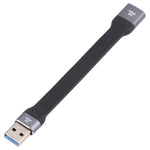 10Gbps USB 수컷-암컷 소프트 플랫 동기화 데이터 고속 충전 케이블, USB 수컷-암컷