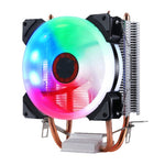 W-X3 3핀 9cm 이중 구리관 무소음 LED CPU 쿨러 팬
