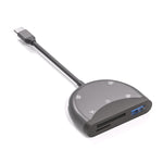 NK-3039 5-in-1 USB-C / Type-C 수컷 to TF / SD 카드 슬롯 + 3 USB 암컷 어댑터, NK-3039