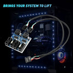 Rocketek HC427 9핀 USB2.0 허브 어댑터 원투포 스플리터 회로 기판, 원투포