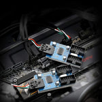 Rocketek HC427 9핀 USB2.0 허브 어댑터 원투포 스플리터 회로 기판, 원투포