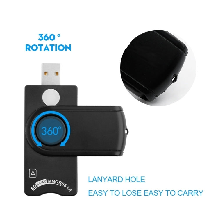 Rocketek SCR10 USB2.0 스마트 카드 / SD / TF / M2 / MS / SIM 카드 리더기, SCR10