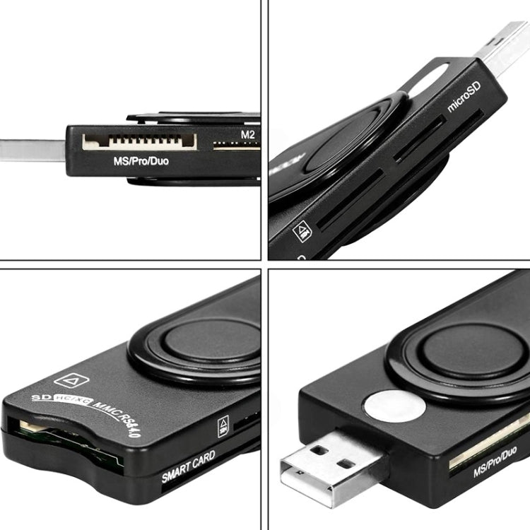 Rocketek SCR10 USB2.0 스마트 카드 / SD / TF / M2 / MS / SIM 카드 리더기, SCR10