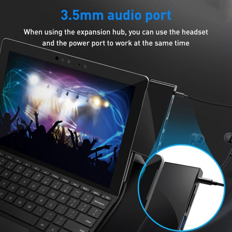 Rocketek SGO772 Type-C에서 USB3.0 / HDMI 허브 어댑터 Surface Pro GO용, SGO772