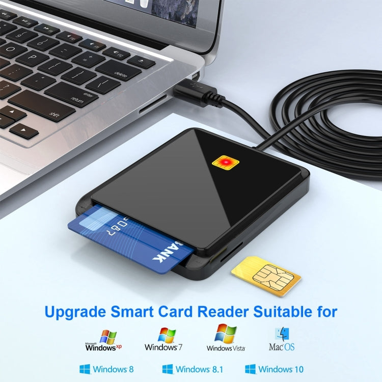 Rocketek CR317 USB 2.0 SIM / ID / CAC 스마트 카드 2 in 1 카드 리더기
