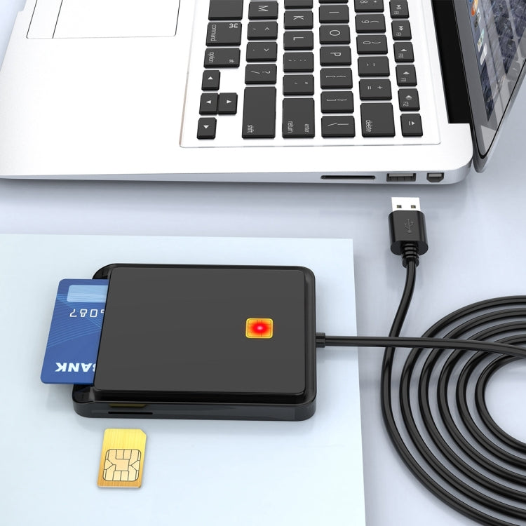 Rocketek CR317 USB 2.0 SIM / ID / CAC 스마트 카드 2 in 1 카드 리더기