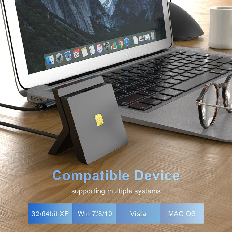 Rocketek CR319 USB 2.0 스마트 카드 / SIM 2 in 1 카드 리더기