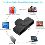 Rocketek CR318-C Type-C 스마트 카드 / SIM / ID / CAC 카드 리더기, Type-C