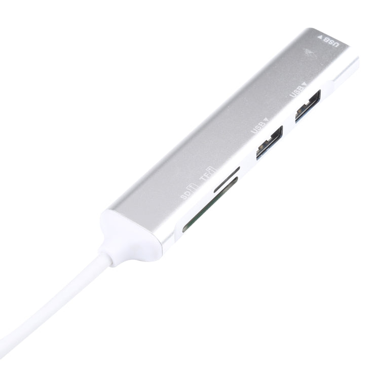 5 in 1 USB-C / Type-C 3.1에서 SD / TF 카드 슬롯 + 3 USB 3.0 포트 다기능 도킹 스테이션 허브, USB-C / Type-C 3.1