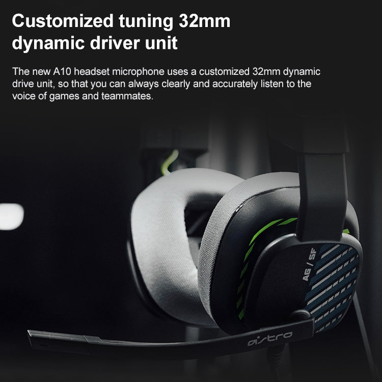 Logitech Astro A10 2세대 유선 헤드셋 오버이어 게임용 헤드폰
