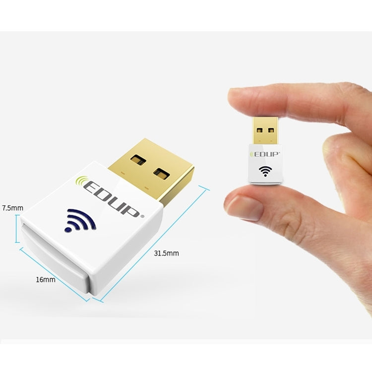 EDUP EP-AC1619 미니 무선 USB 600Mbps 2.4G / 5.8GHz 150M+433M 듀얼 밴드 WiFi 네트워크 카드 노트북 / 랩탑 / PC용, EP-AC1619 600Mbps (화이트), EP-AC1619 600Mbps (블랙)