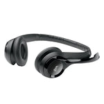 Logitech H390 USB 유선 헤드셋 스테레오 헤드폰 노이즈 캔슬링 마이크 포함