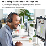 Logitech H390 USB 유선 헤드셋 스테레오 헤드폰 노이즈 캔슬링 마이크 포함