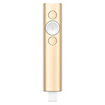 Logitech Spotlight 2.4GHz USB 무선 프레젠터 PPT 리모컨 플립 펜, Spotlight (그레이), Spotlight (골드)